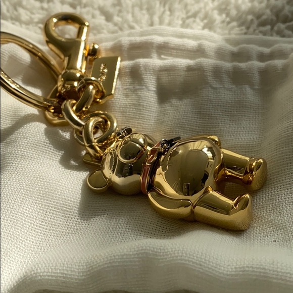 Coach Accessories - Coach Gold tone teddy bear charm